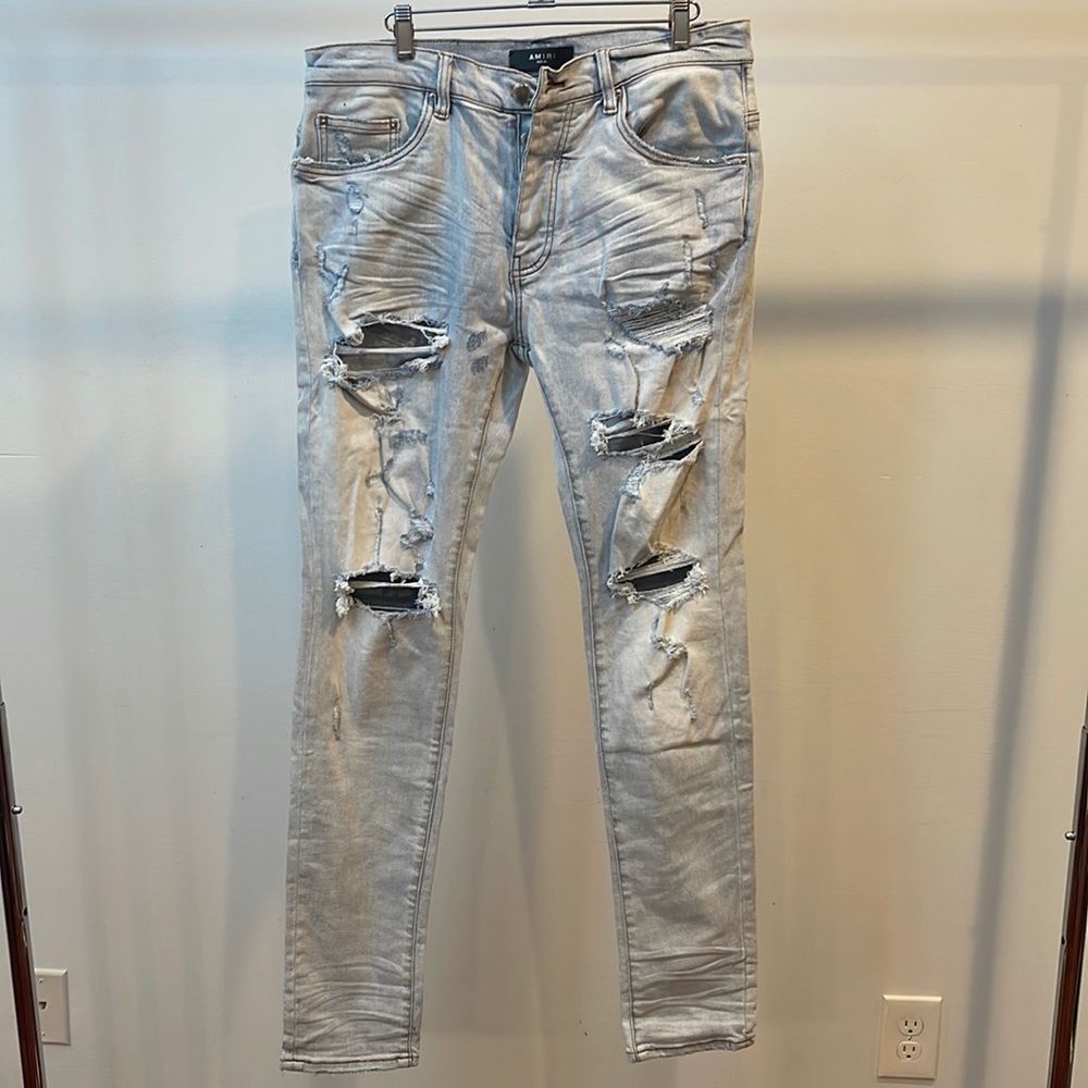 Amiri Thrasher Jean Light Indigo